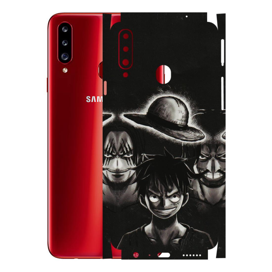 Samsung A/S Series Phone Skins (All Models) - Black Luffy Hat - 3D Embossed Finish (L-57) Samsung Galaxy A20S
