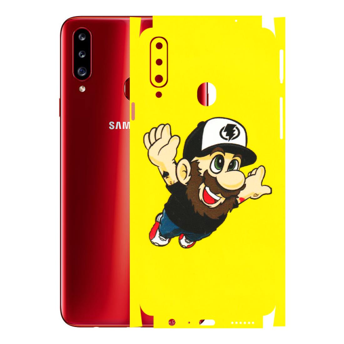Samsung A/S Series Phone Skins (All Models) - Flying Beardo - 3D Embossed Finish (L-60) Samsung Galaxy A20S
