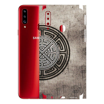 Samsung A/S Series Phone Skins (All Models) - Mysterious Circular Design - 3D Embossed Finish (L-63) Samsung Galaxy A20S