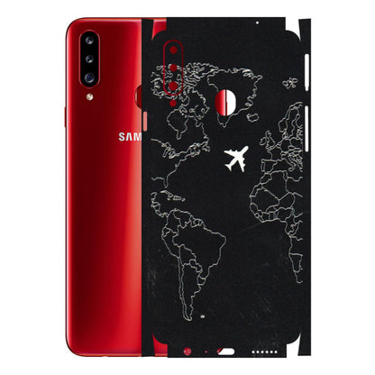 Samsung A/S Series Phone Skins (All Models) - Never Ending Travel - 3D Embossed Finish (L-79) Samsung Galaxy A20S