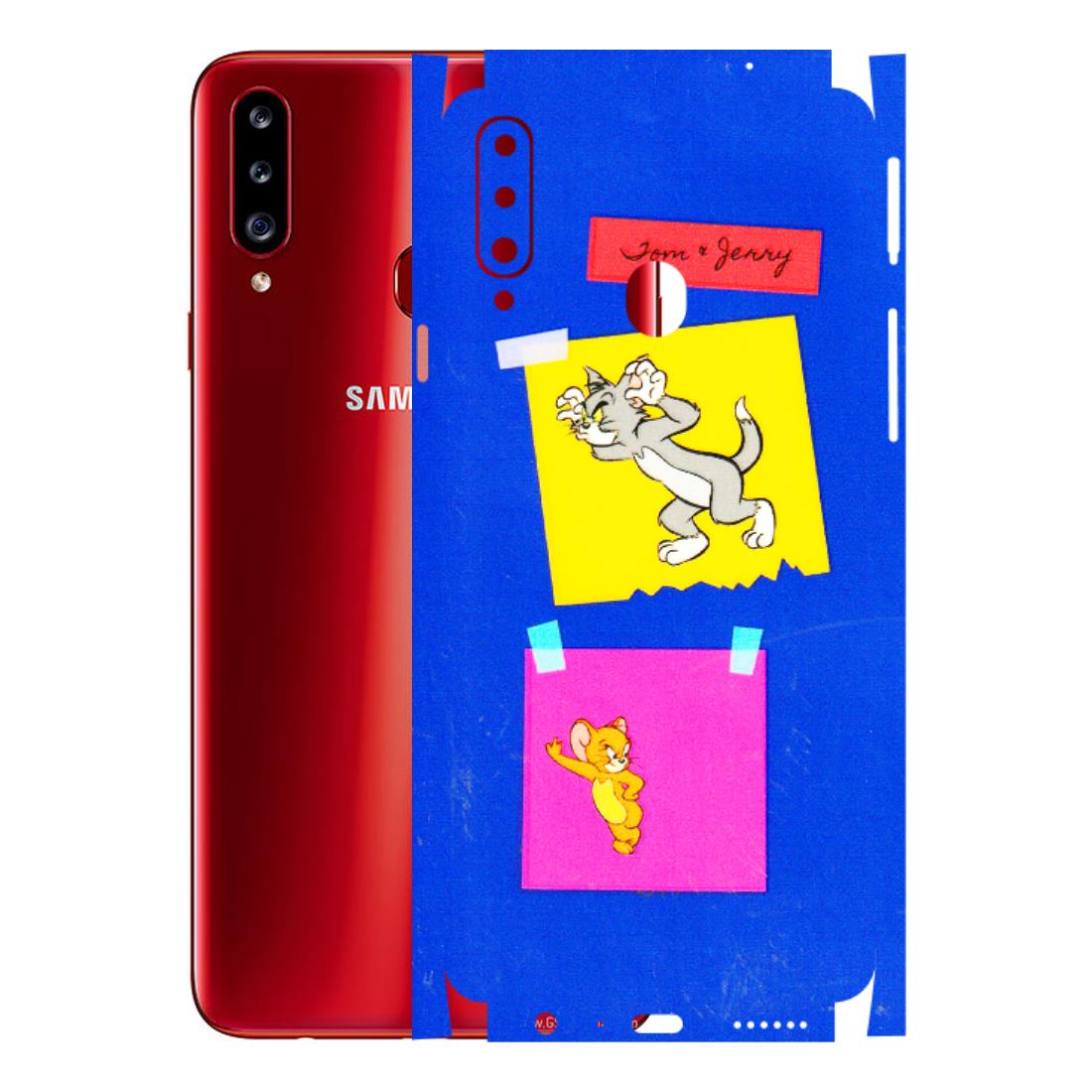 Samsung A/S Series Phone Skins (All Models) - Tom N Jerry Sticky Notes - 3D Embossed Finish (L-88) Samsung Galaxy A20S