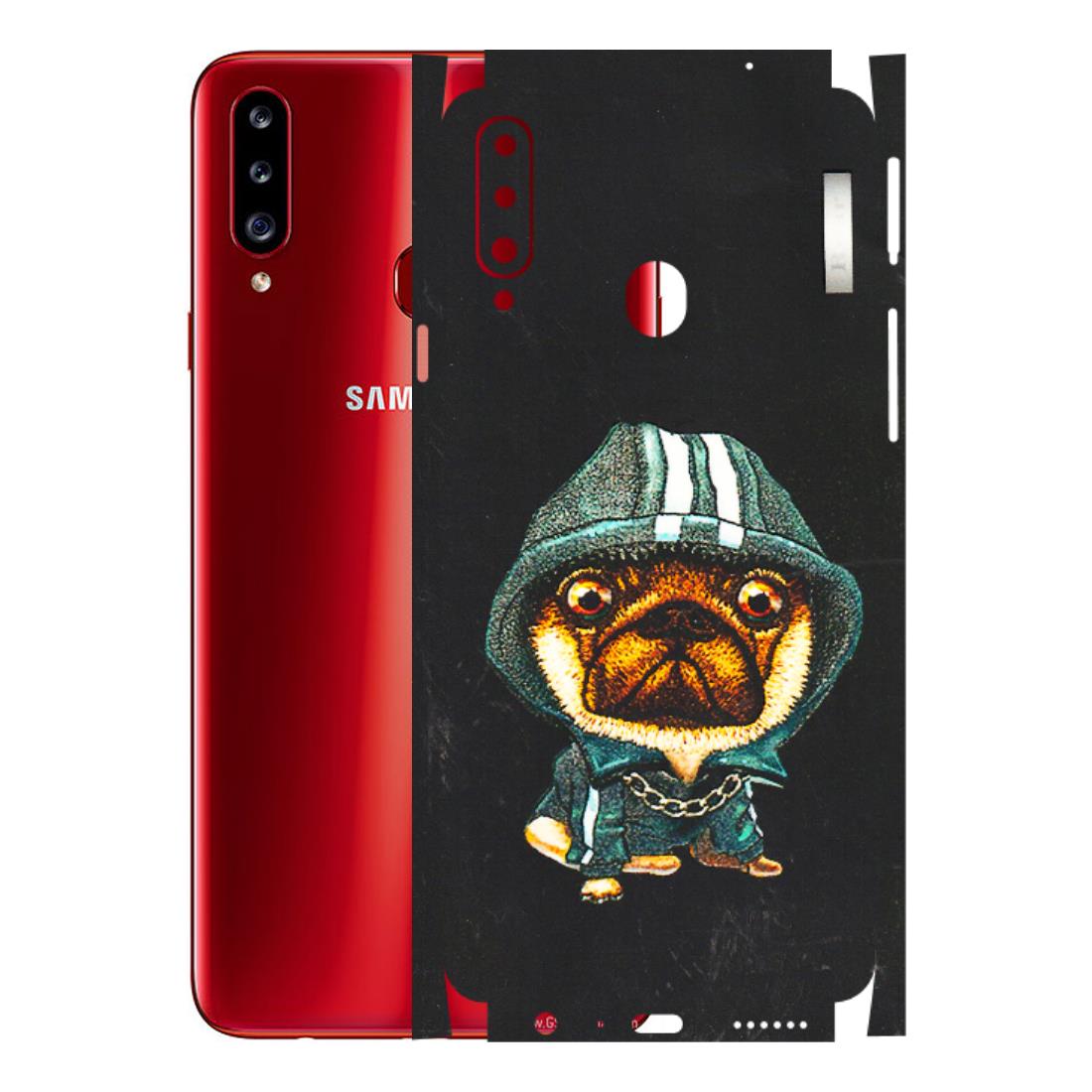 Samsung A/S Series Phone Skins (All Models) - Puppy N Hoodie - 3D Embossed Finish (L-90) Samsung Galaxy A20S