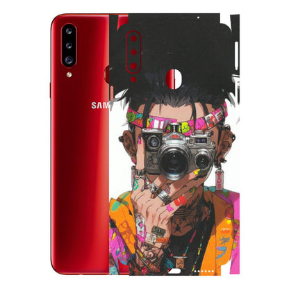 Samsung A/S Series Phone Skins (All Models) - Camera Lover Girl - Matte Finish (M-09) Samsung Galaxy A20S