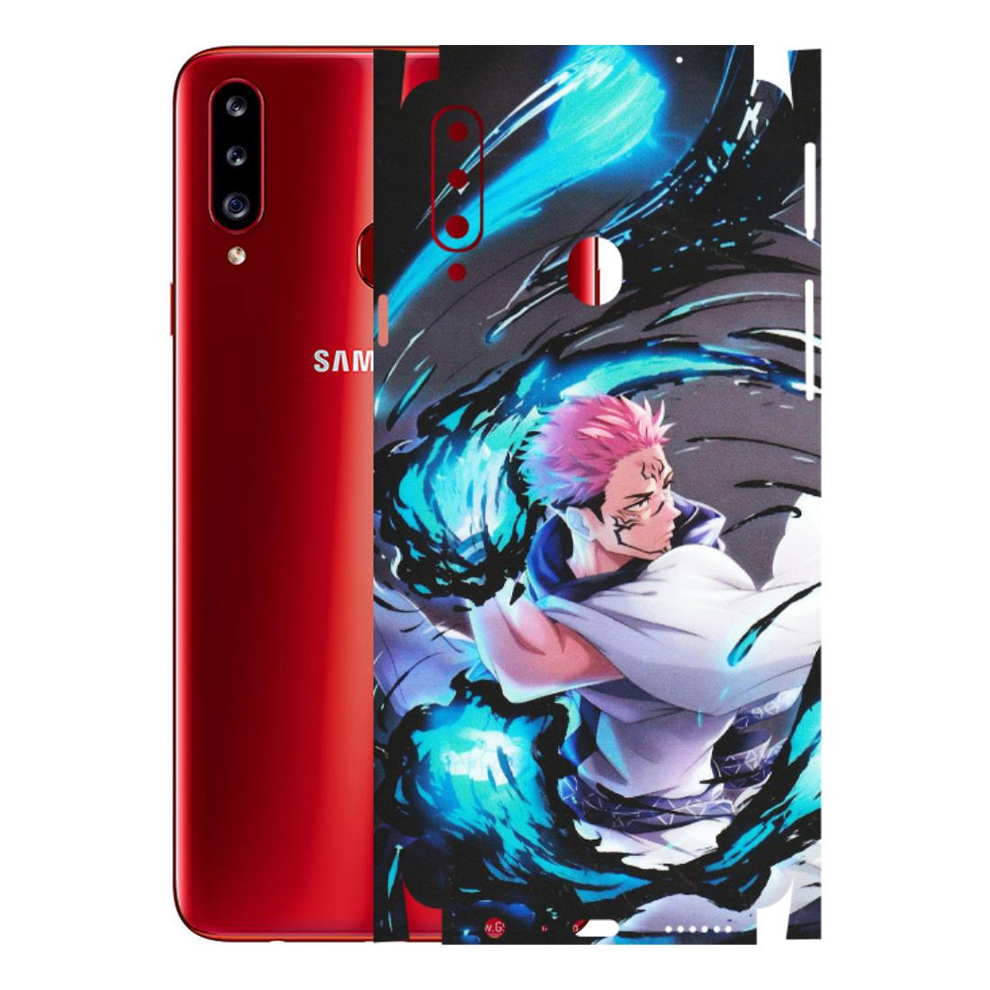 Samsung A/S Series Phone Skins (All Models) - New Jujutsu Kaisen Grey Blue Anime - Matte Finish (M-127) Samsung Galaxy A20S