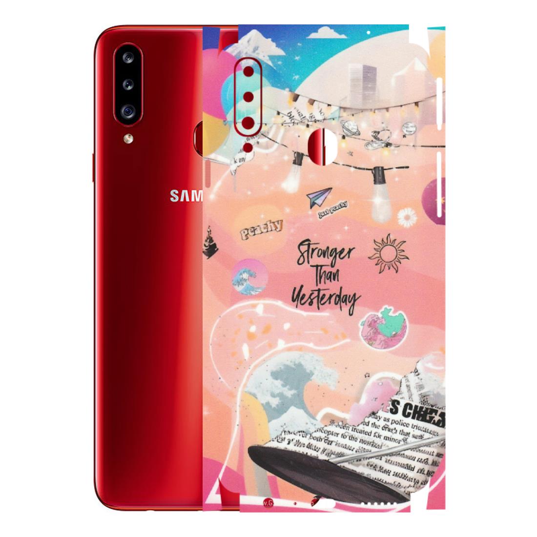 Samsung A/S Series Phone Skins (All Models) - Stronger Then Yesterday - Matte Finish (M-128) Samsung Galaxy A20S