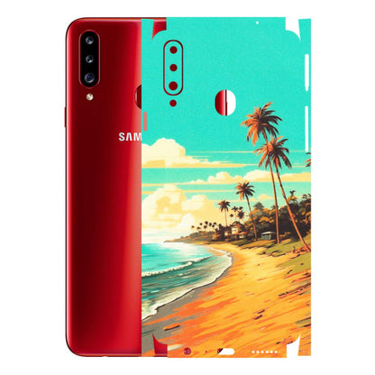 Samsung A/S Series Phone Skins (All Models) - Miami Beach - Matte Finish (M-136) Samsung Galaxy A20S