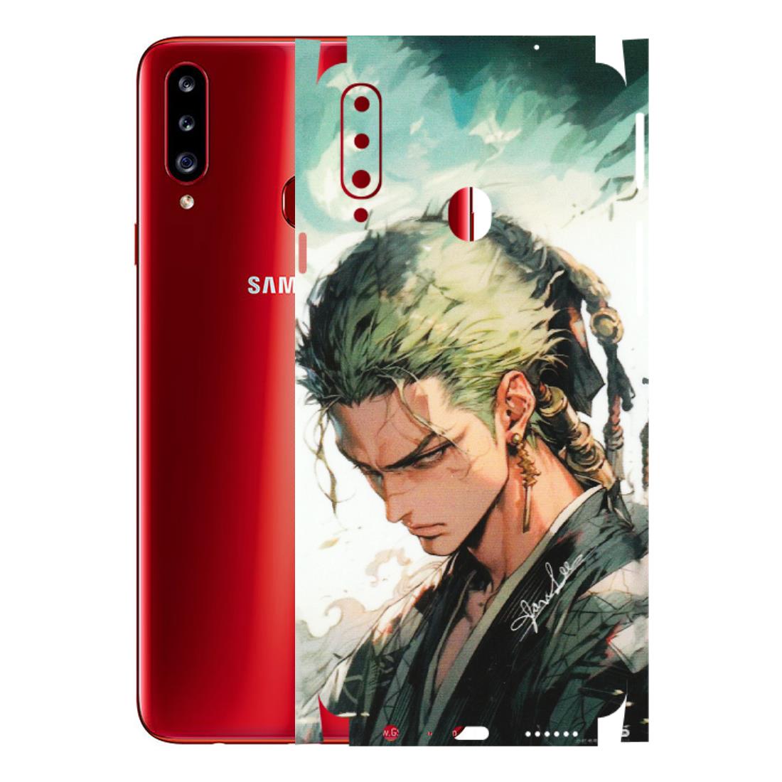 Samsung A/S Series Phone Skins (All Models) - New Roronoa Zoro One Picece Anime - Matte Finish (M-140) Samsung Galaxy A20S