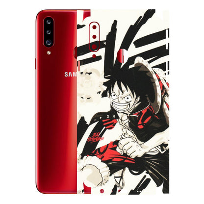 Samsung A/S Series Phone Skins (All Models) - Monkey D.Luffy Manga Anime - Matte Finish (M-145) Samsung Galaxy A20S