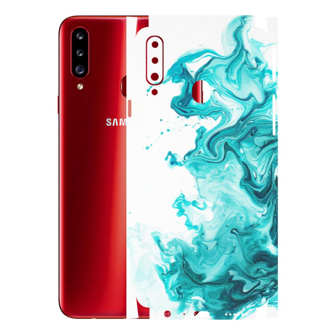 Samsung A/S Series Phone Skins (All Models) - Sky Blue Abstract Colour - Matte Finish (M-146) Samsung Galaxy A20S