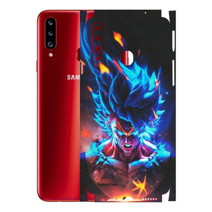 Samsung A/S Series Phone Skins (All Models) - Angry Goku Dragon Ball Anime - Matte Finish (M-150) Samsung Galaxy A20S