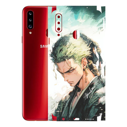 Samsung A/S Series Phone Skins (All Models) - Pirate Hunter One Piece Anime - Matte Finish (M-157) Samsung Galaxy A20S