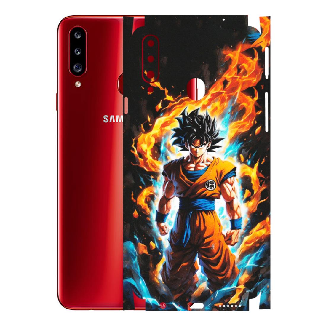 Samsung A/S Series Phone Skins (All Models) - Goku Transformation Anime - Matte Finish (M-159) Samsung Galaxy A20S