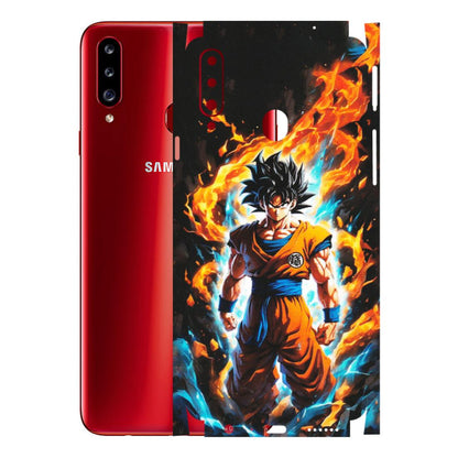 Samsung A/S Series Phone Skins (All Models) - Goku Transformation Anime - Matte Finish (M-159) Samsung Galaxy A20S
