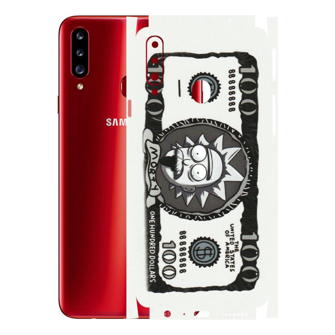 Samsung A/S Series Phone Skins (All Models) - Rick And Morty Hundred Dollar Anime - Matte Finish (M-161) Samsung Galaxy A20S