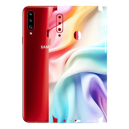 Samsung A/S Series Phone Skins (All Models) - Colourful Silk Cloth - Matte Finish (M-165) Samsung Galaxy A20S