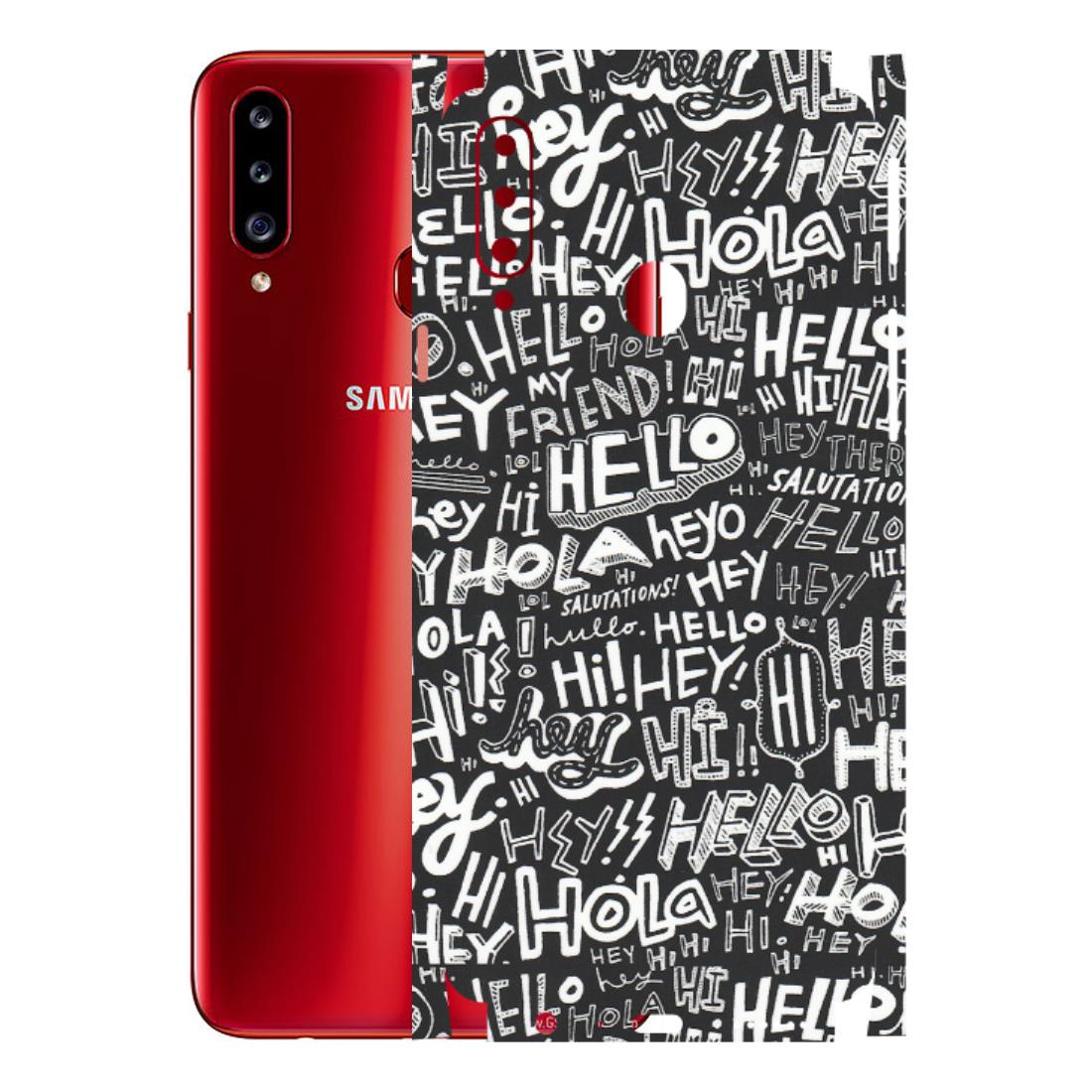 Samsung A/S Series Phone Skins (All Models) - Hi Hello Doodles - Matte Finish (M-25) Samsung Galaxy A20S