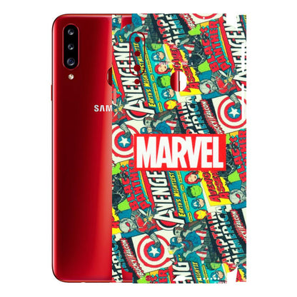 Samsung A/S Series Phone Skins (All Models) - Marvel Comic Lover - Matte Finish (M-30) Samsung Galaxy A20S