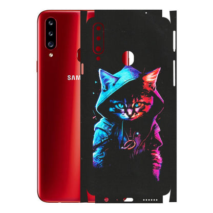 Samsung A/S Series Phone Skins (All Models) - Cyberpunk Cat - Matte Finish (M-45) Samsung Galaxy A20S