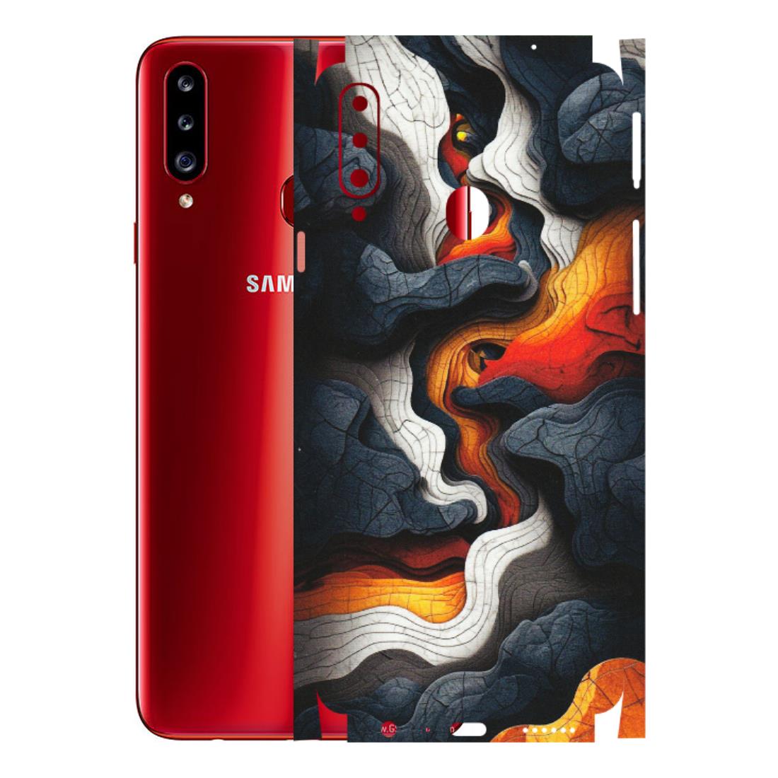 Samsung A/S Series Phone Skins (All Models) - Abstract Volcanic Layers - Matte Finish (M-52) Samsung Galaxy A20S