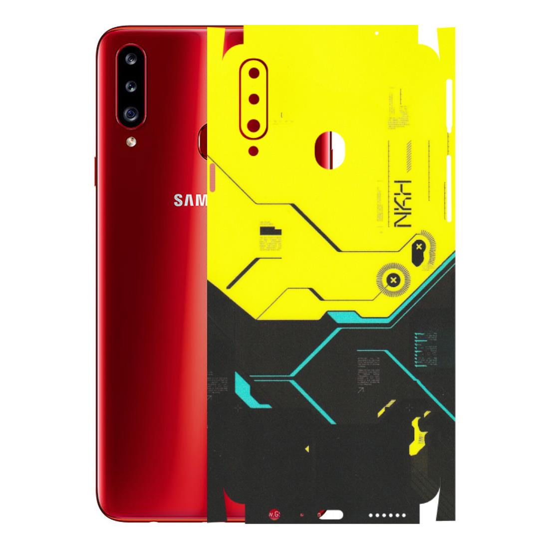 Samsung A/S Series Phone Skins (All Models) - Black Yellow Technica - Matte Finish (M-53) Samsung Galaxy A20S