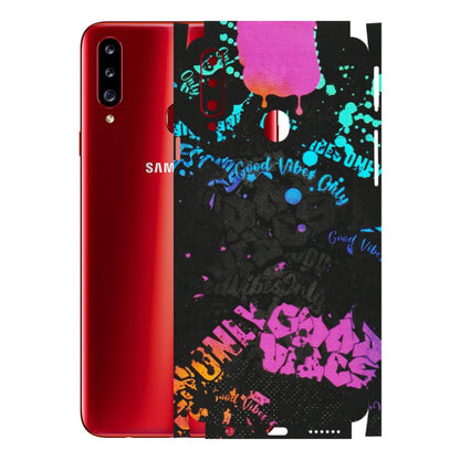 Samsung A/S Series Phone Skins (All Models) - Majestic Black Vibes - Matte Finish (M-62) Samsung Galaxy A20S