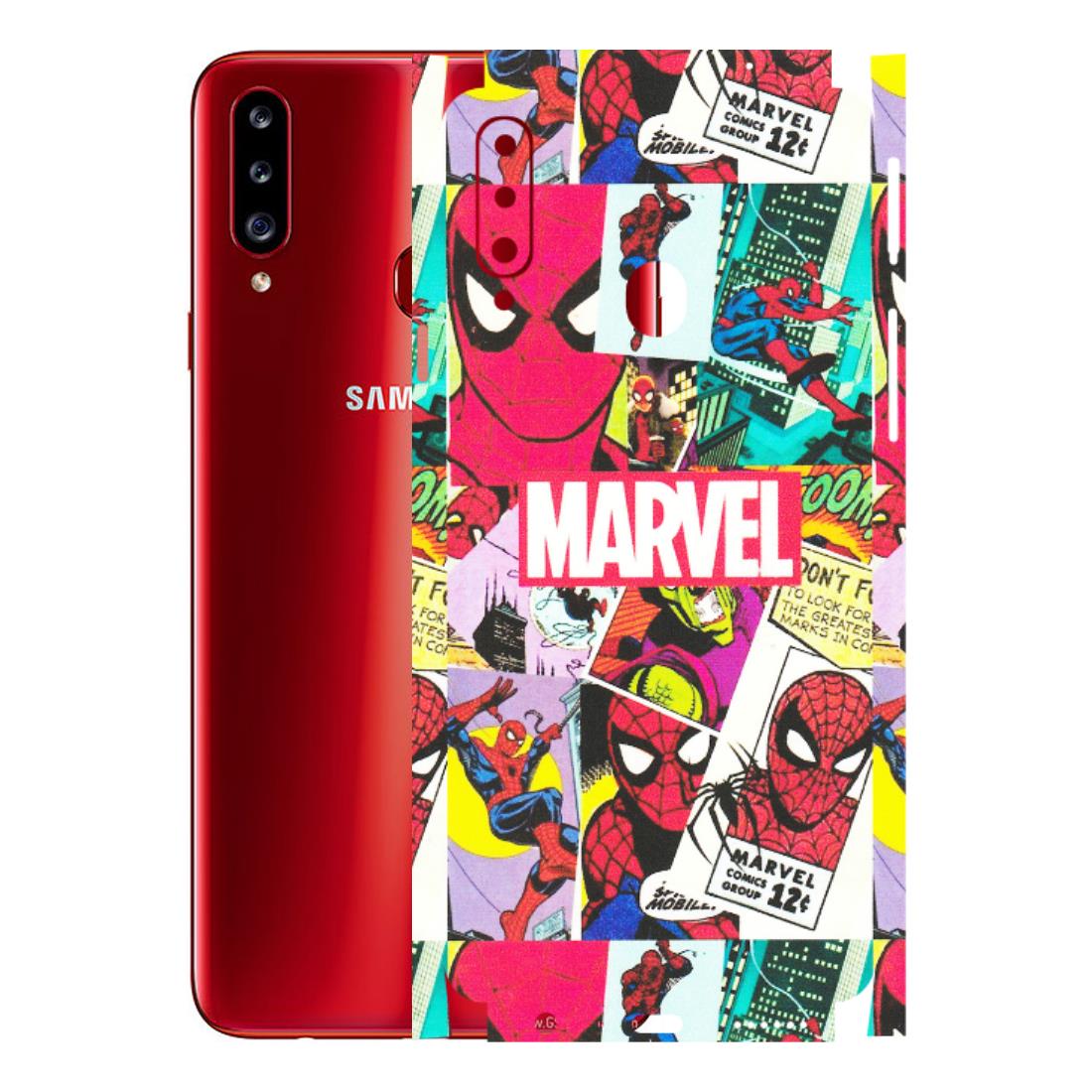 Samsung A/S Series Phone Skins (All Models) - Marvel Comic Spiderman Grafitti - Matte Finish (M-72) Samsung Galaxy A20S