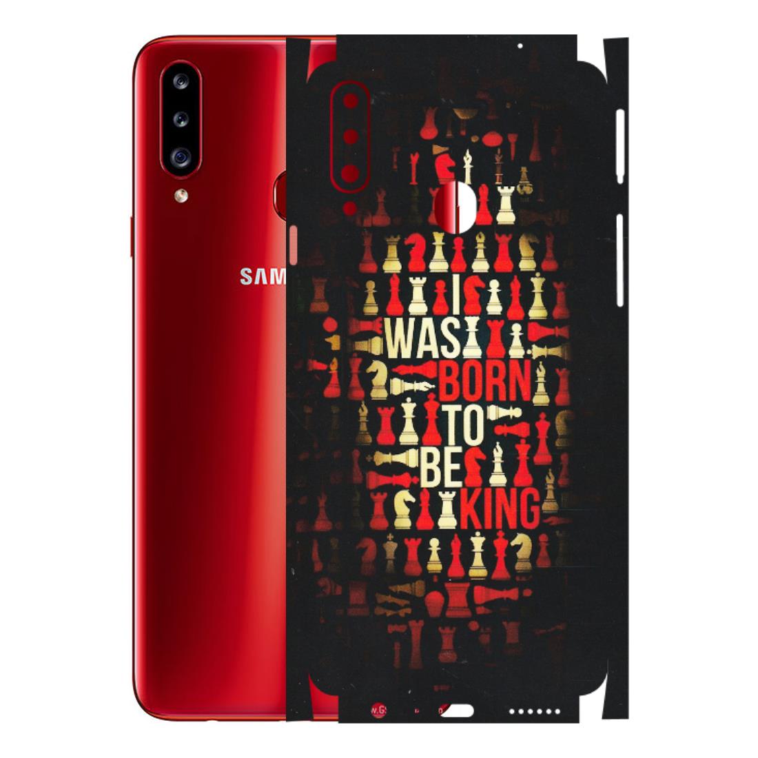 Samsung A/S Series Phone Skins (All Models) - Born To Be King - Matte Finish (M-73) Samsung Galaxy A20S