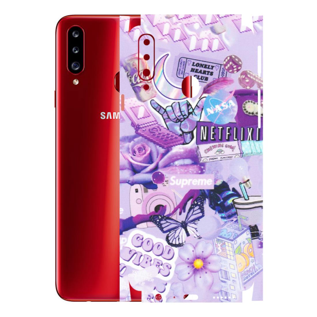 Samsung A/S Series Phone Skins (All Models) - Supreme Purple Magic - Matte Finish (M-88) Samsung Galaxy A20S