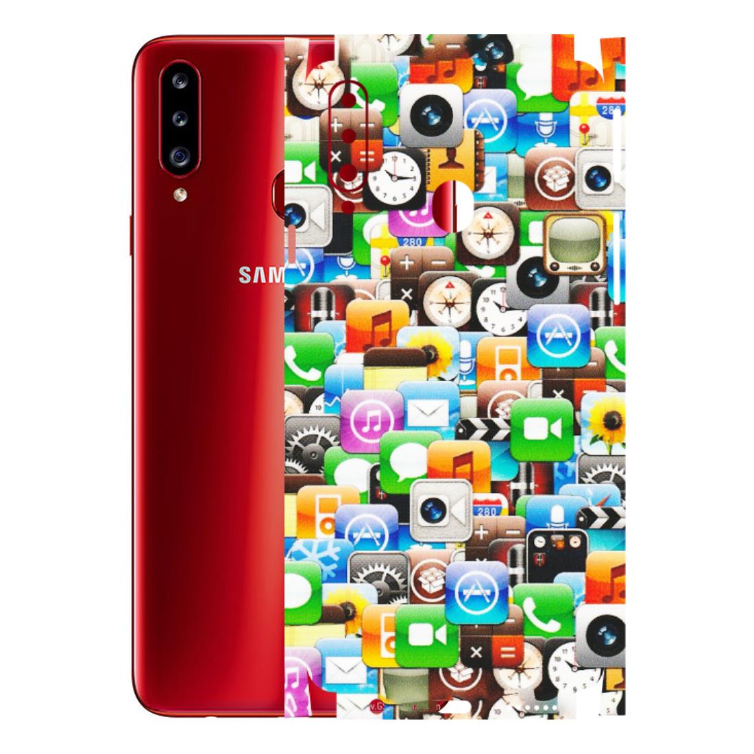 Samsung A/S Series Phone Skins (All Models) - All Apple Icons - Matte Finish (M-93) Samsung Galaxy A20S