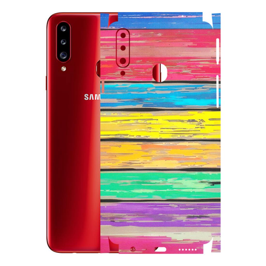 Samsung A/S Series Phone Skins (All Models) - Multi Colour Wooden Wall - Matte Finish (M-96) Samsung Galaxy A20S