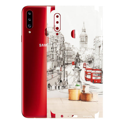 Samsung A/S Series Phone Skins (All Models) - London Street - Transparent Finish (T-02) Samsung Galaxy A20S