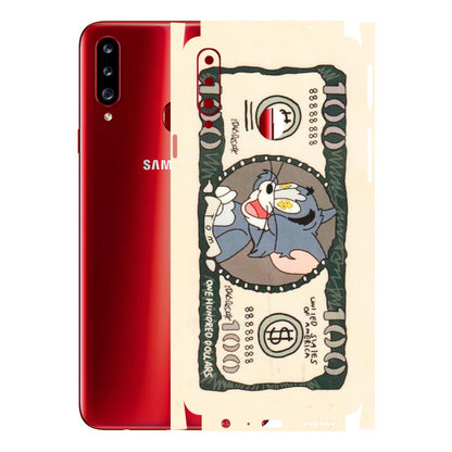 Samsung A/S Series Phone Skins (All Models) - One Hundred Dollar Tom - Transparent Finish (T-16) Samsung Galaxy A20S