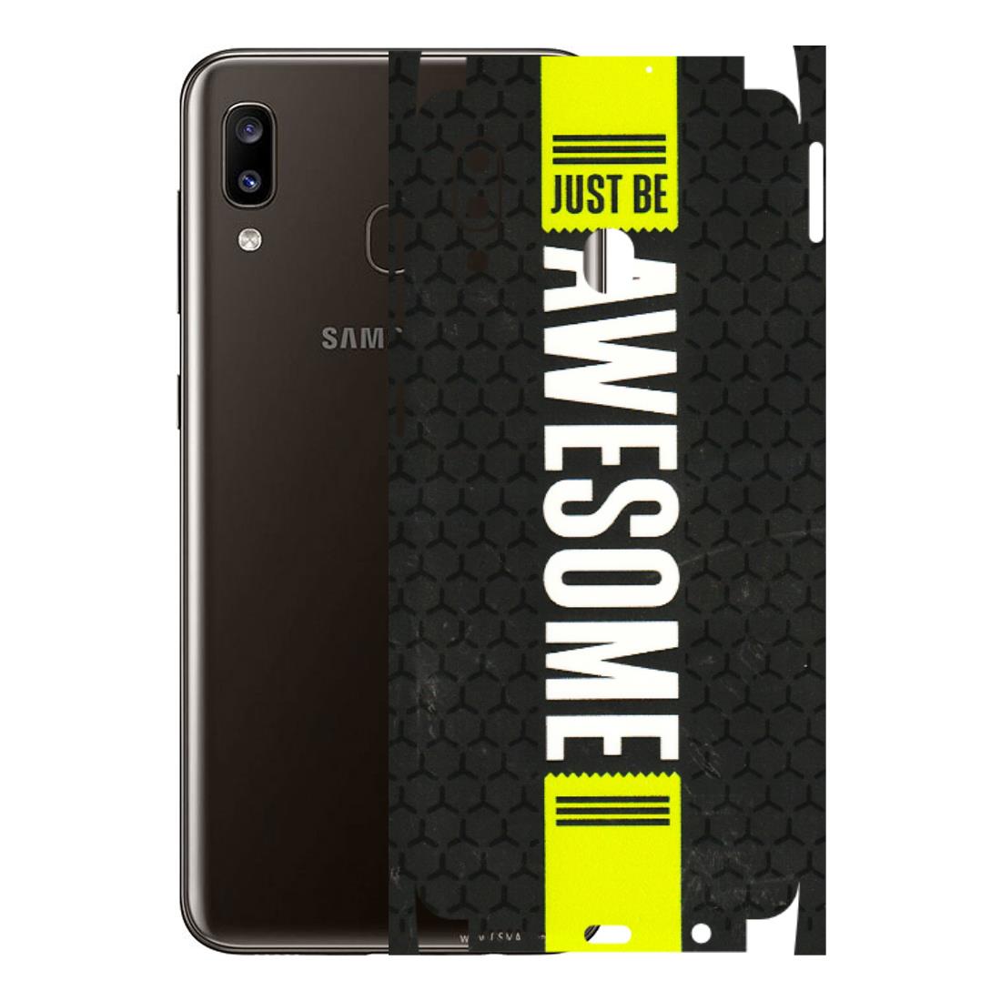 Samsung A/S Series Phone Skins (All Models) - Just Be Awesome - 3D Embossed Finish (L-101) Samsung Galaxy A20