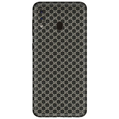 Samsung A/S Series Phone Skins (All Models) - Black G Print - 3D Embossed Finish (L-109) Samsung Galaxy A20