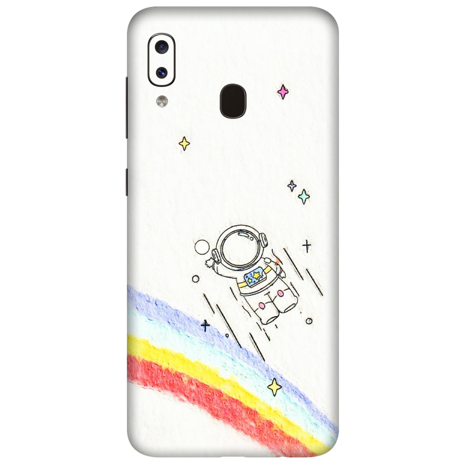 Samsung A/S Series Phone Skins (All Models) - Milkyway Astronaut - 3D Embossed Finish (L-110) Samsung Galaxy A20