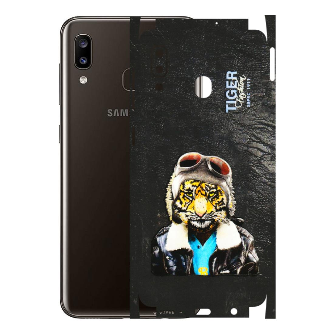 Samsung A/S Series Phone Skins (All Models) - Rider Tiger - 3D Embossed Finish (L-113) Samsung Galaxy A20