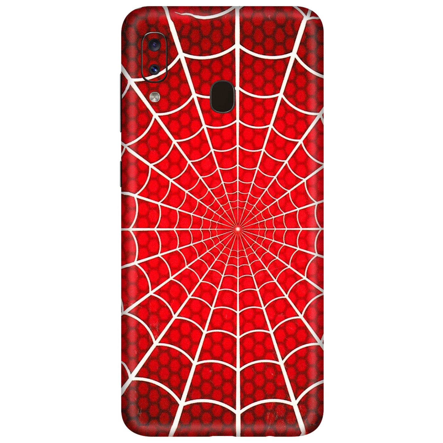 Samsung A/S Series Phone Skins (All Models) - Classic Spidey Web - 3D Embossed Finish (L-115) Samsung Galaxy A20