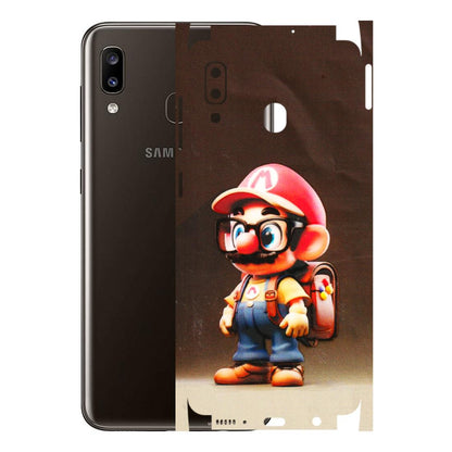 Samsung A/S Series Phone Skins (All Models) - Little Mario - 3D Embossed Finish (L-119) Samsung Galaxy A20