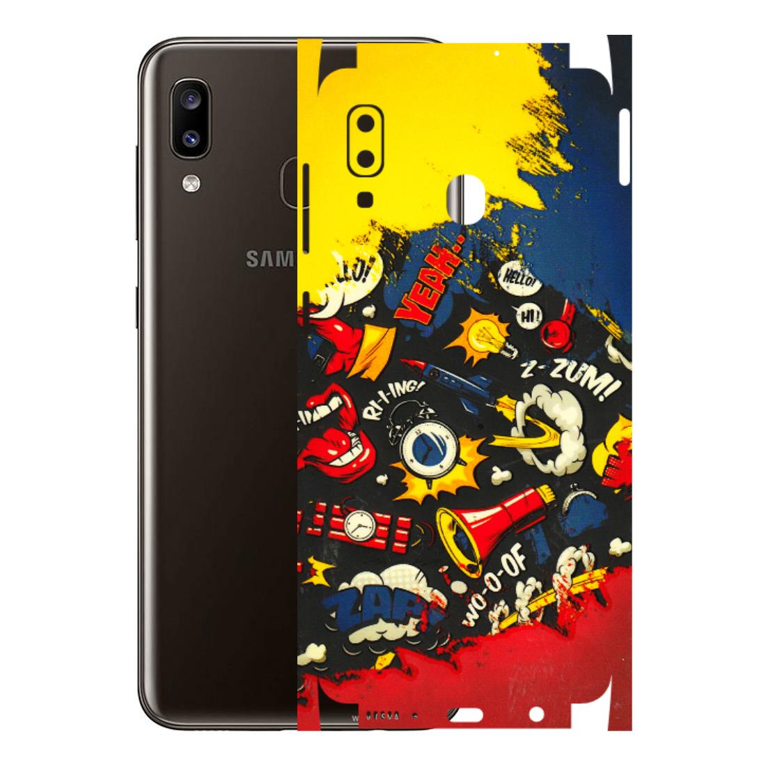 Samsung A/S Series Phone Skins (All Models) - Pacific Doodle Art - 3D Embossed Finish (L-120) Samsung Galaxy A20
