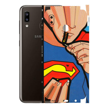 Samsung A/S Series Phone Skins (All Models) - Superman Sutta - 3D Embossed Finish (L-130) Samsung Galaxy A20