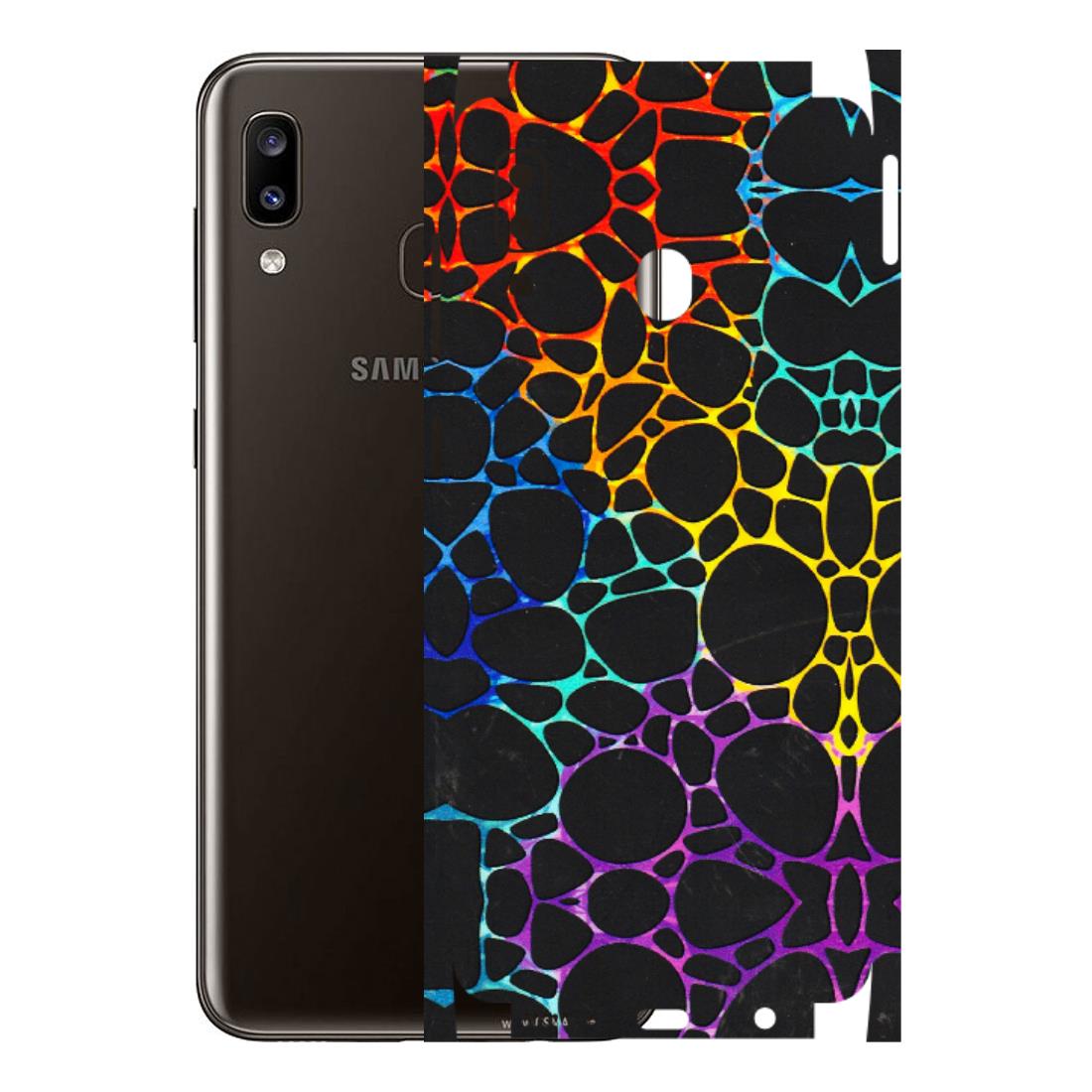 Samsung A/S Series Phone Skins (All Models) - Abstract Art MultiColour - 3D Embossed Finish (L-133) Samsung Galaxy A20
