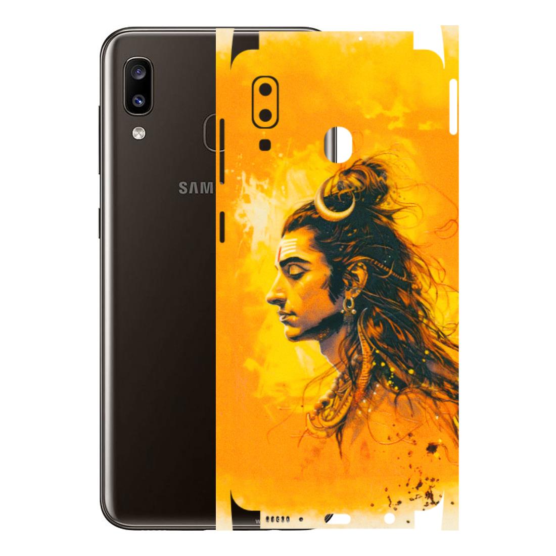 Samsung A/S Series Phone Skins (All Models) - Shiv Shakti - 3D Embossed Finish (L-14) Samsung Galaxy A20