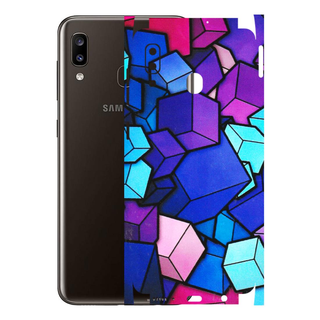 Samsung A/S Series Phone Skins (All Models) - Cube Doodle - 3D Embossed Finish (L-141) Samsung Galaxy A20