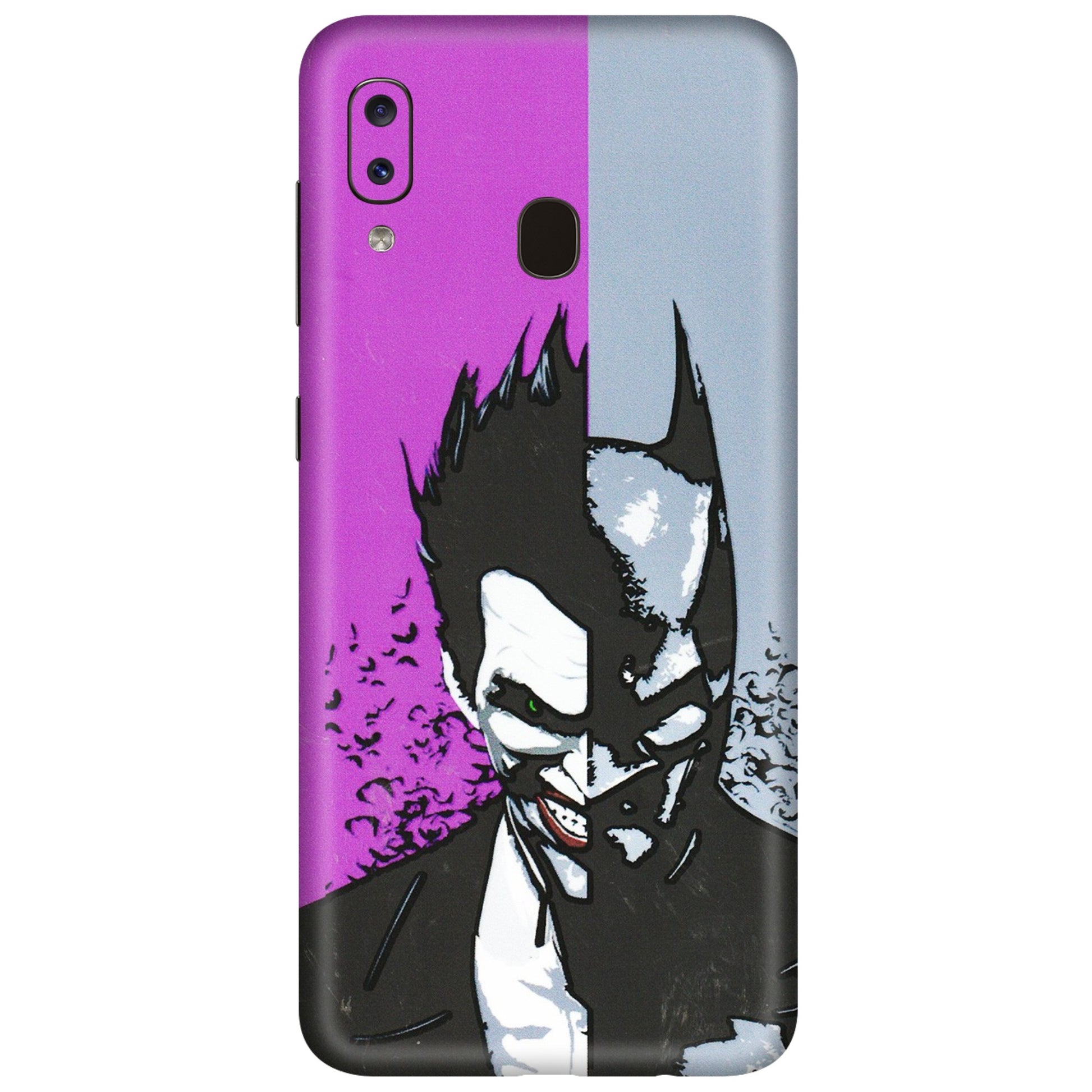 Samsung A/S Series Phone Skins (All Models) - Batman & Joker - 3D Embossed Finish (L-143) Samsung Galaxy A20