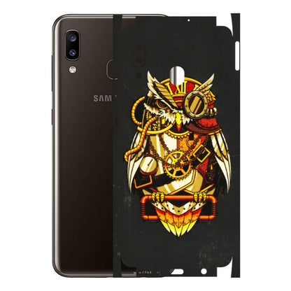 Samsung A/S Series Phone Skins (All Models) - Classy Smart Owl - 3D Embossed Finish (L-144) Samsung Galaxy A20