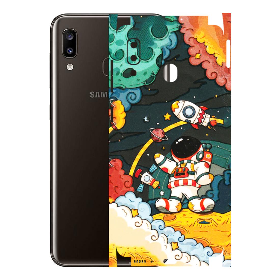 Samsung A/S Series Phone Skins (All Models) - Astronauts & Spaceship - 3D Embossed Finish (L-145) Samsung Galaxy A20