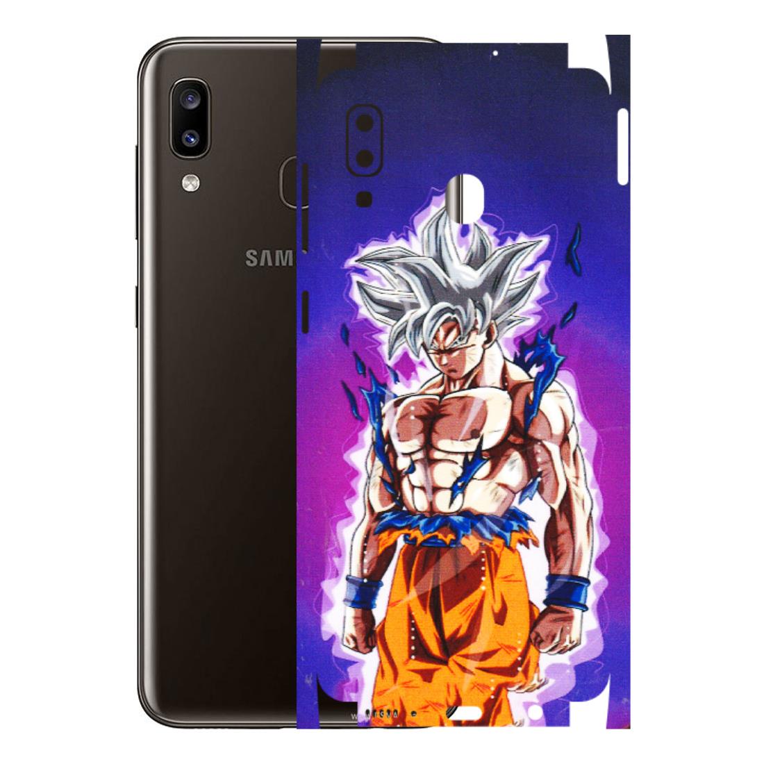 Samsung A/S Series Phone Skins (All Models) - Goku Purple Anime - 3D Embossed Finish (L-147) Samsung Galaxy A20
