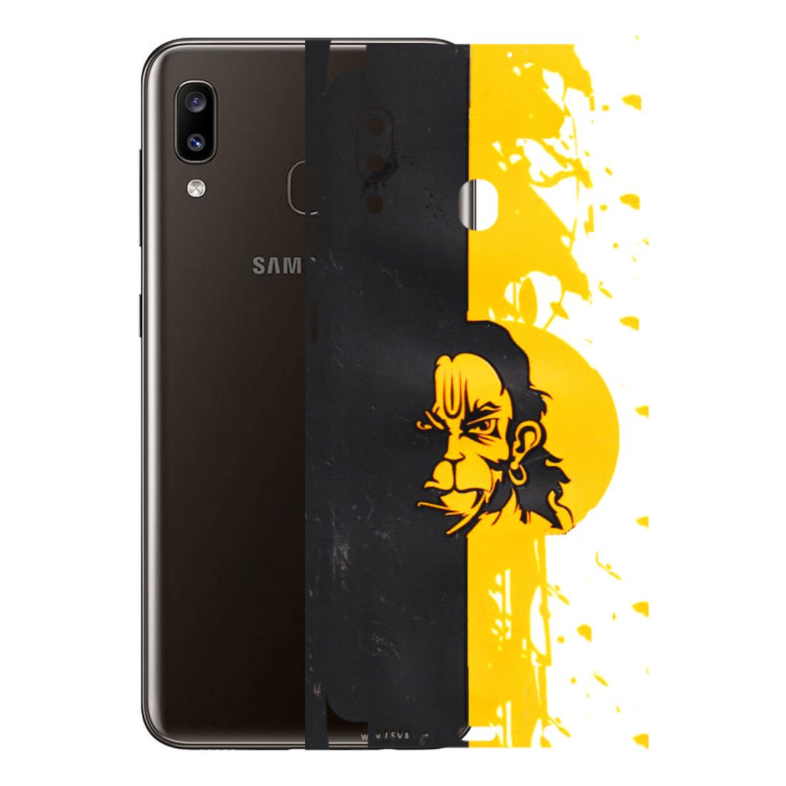 Samsung A/S Series Phone Skins (All Models) - Bajrangbali - 3D Embossed Finish (L-151) Samsung Galaxy A20