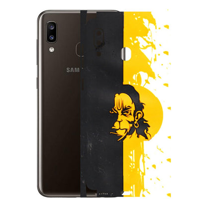 Samsung A/S Series Phone Skins (All Models) - Bajrangbali - 3D Embossed Finish (L-151) Samsung Galaxy A20