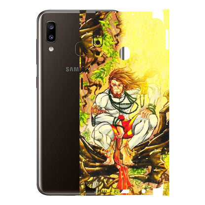 Samsung A/S Series Phone Skins (All Models) - Lord Hanuman - 3D Embossed Finish (L-152) Samsung Galaxy A20